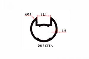 25'lik Kanallı Boru